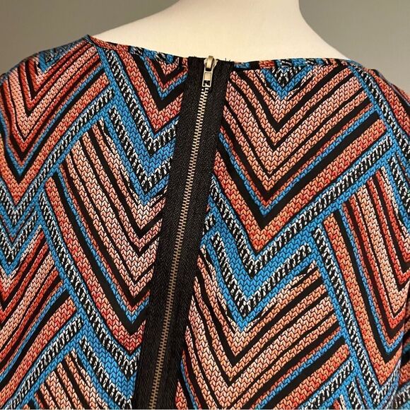 Fire Los Angeles geometric print long sleeve dress size XL - Picture 7 of 13